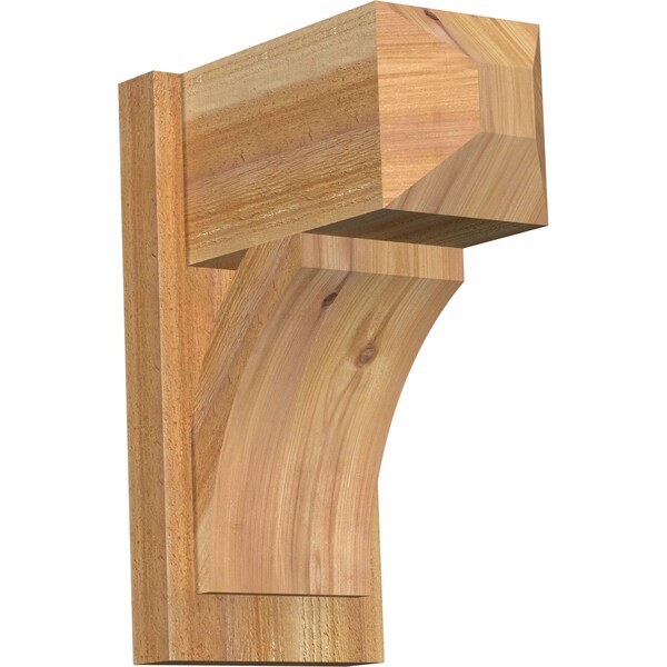Ekena Millwork Thorton Craftsman Rough Sawn Outlooker, Western Red Cedar, 8"W x 14"D x 18"H OUT08X14X18THR04RWR - main
